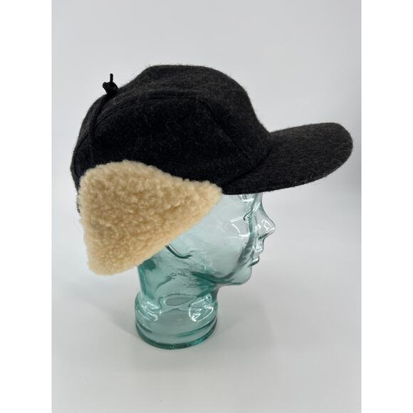 Filson Double Mackinaw Wool Cap Sz XL Dark Gray Shearling Insulated Winter - Picture 4 of 8